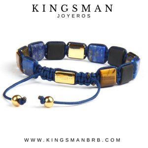 Bali Lapis Lazuli Square Beads Bracelet