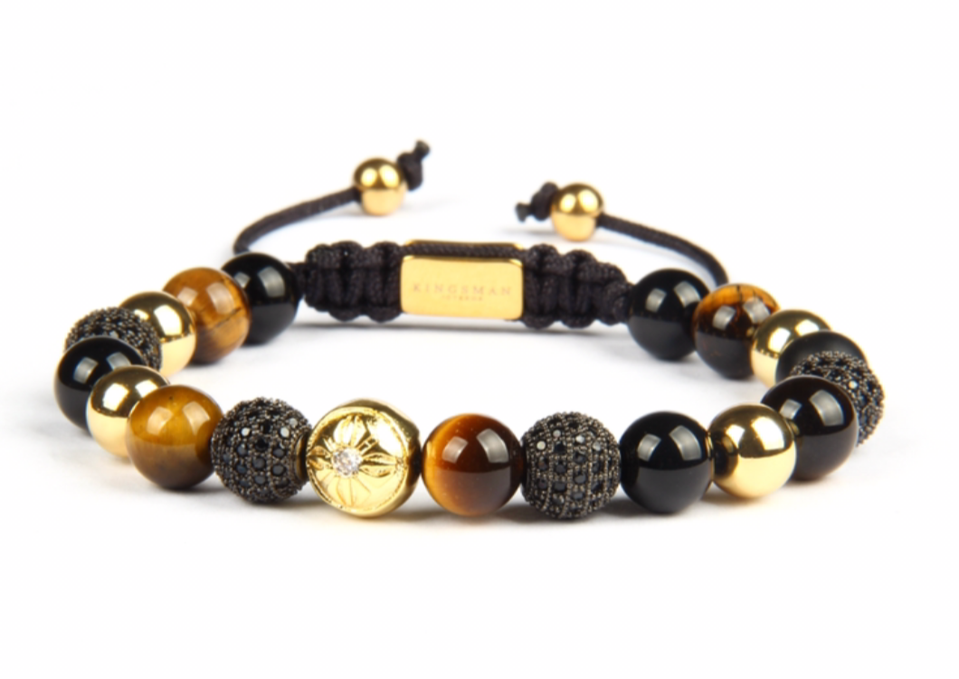 Insignia Star Tiger Eye Bracelet