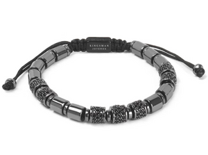 Hematite and Black CZ Eleanor Bracelet