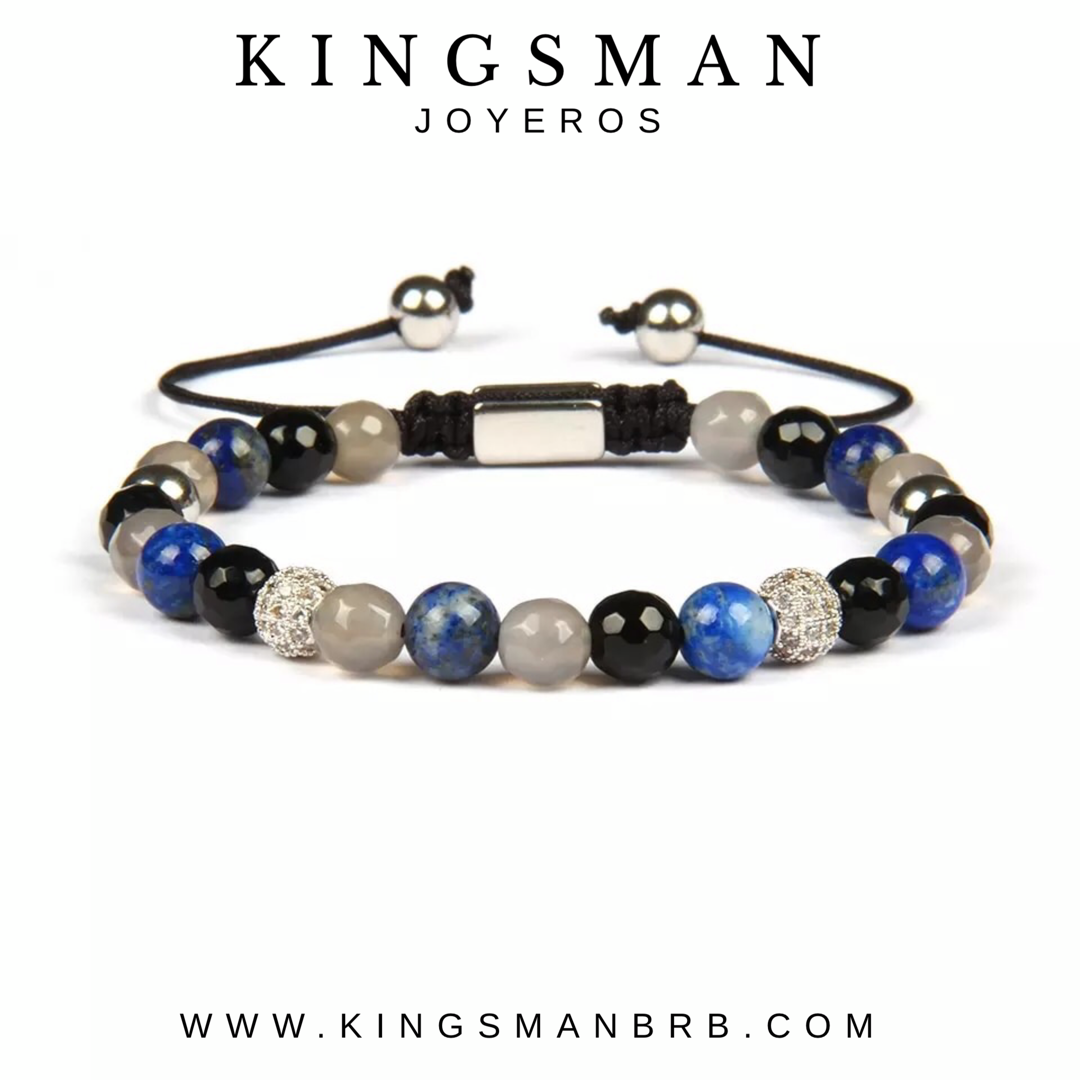 Lapis Lazuli and Crystals Bracelet