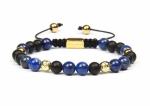 Lapis Lazuli and 18K Gold Bracelet