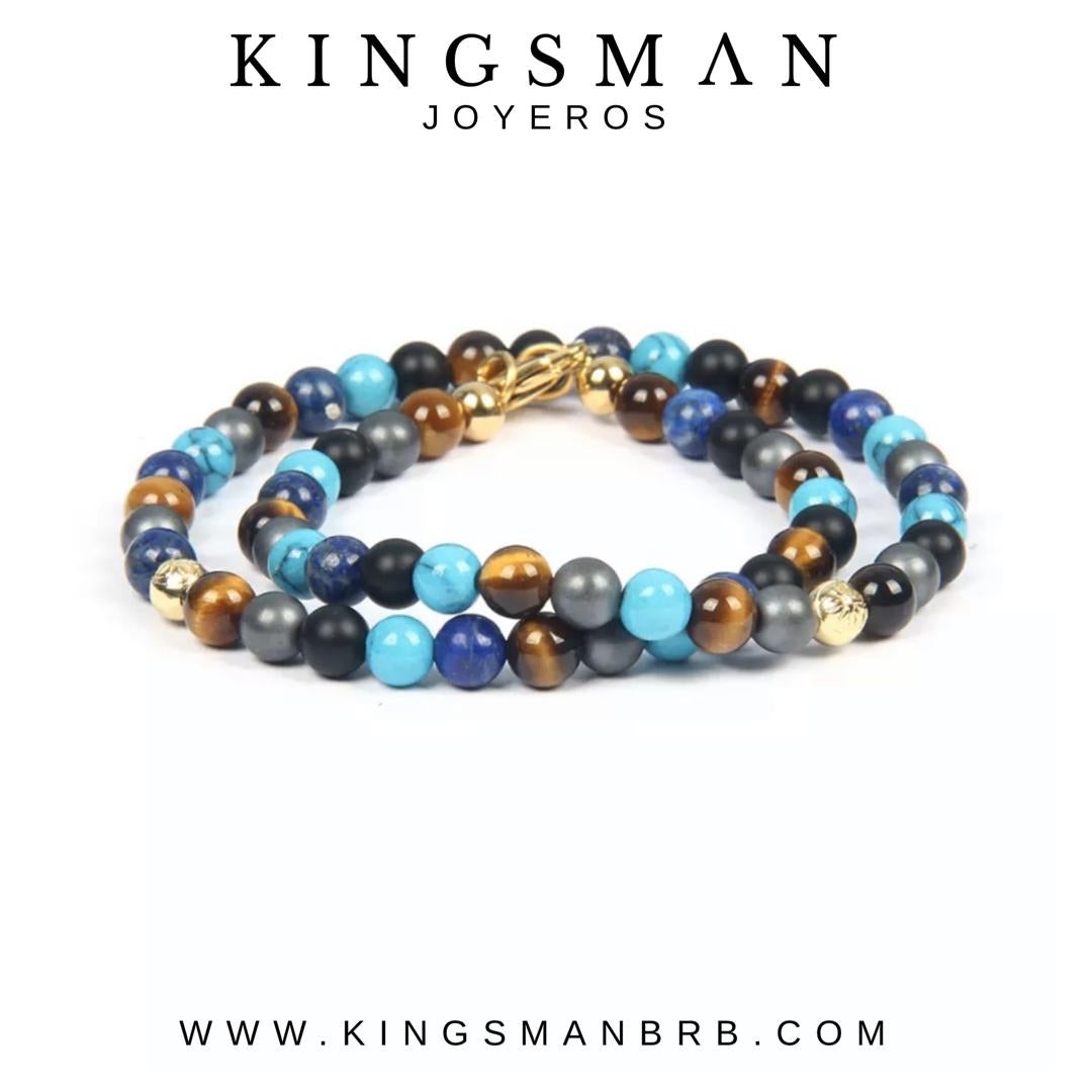 Multi-colour Insignia Star Gold Tour Beads Bracelet