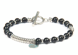 Silver and Agata Venom Bracelet