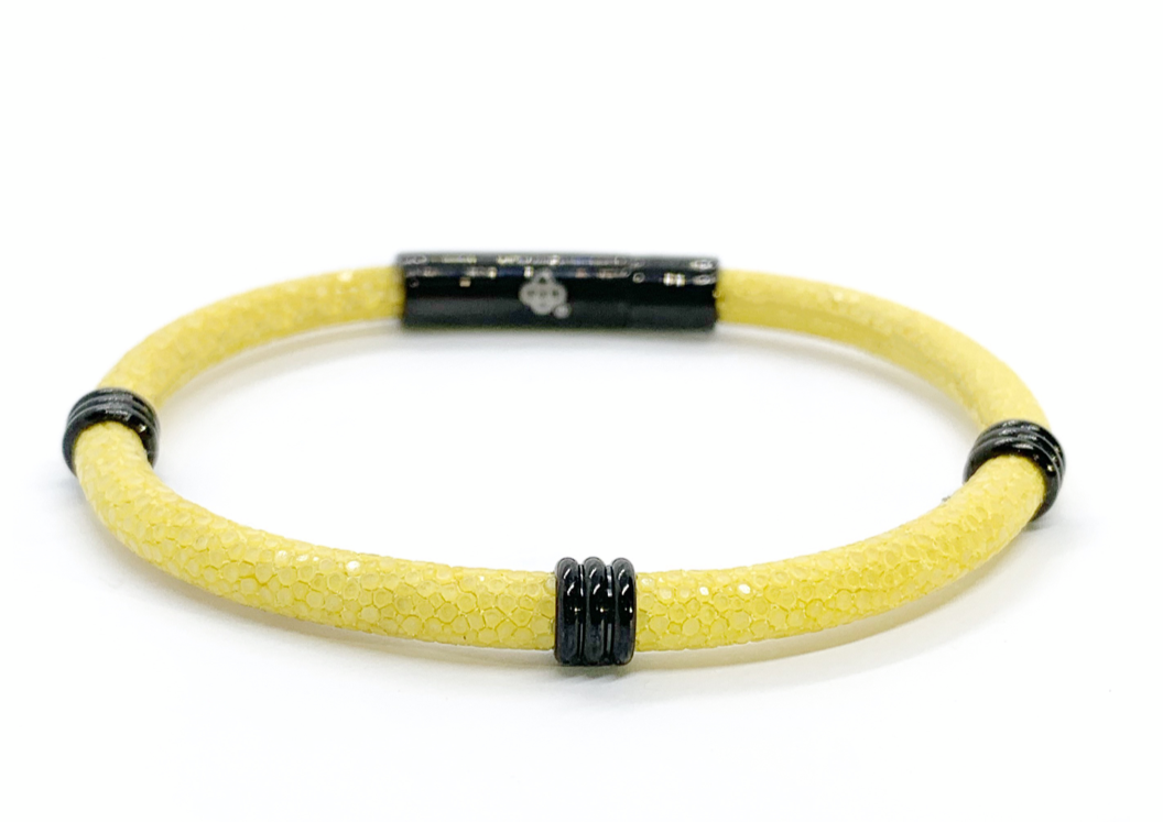 Yellow Single Layer Stingray Bracelet