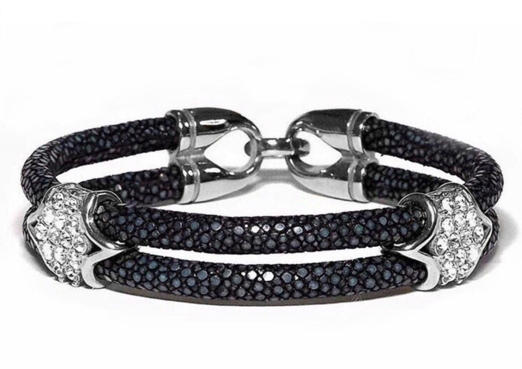 Silver Diamond Stingray Bracelet