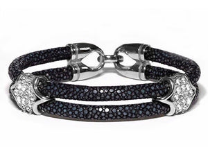 Silver Diamond Stingray Bracelet