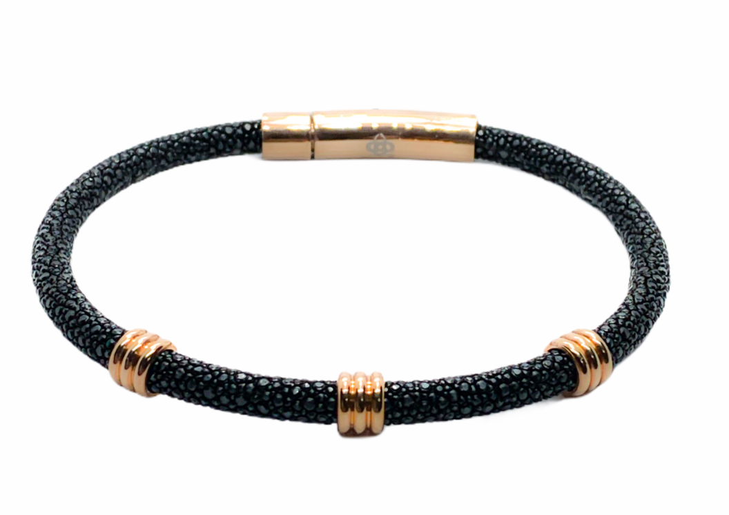 Rose Gold Single Layer Stingray Bracelet