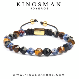 Orlinski Lapis Lazuli Brown Tiger Eye Agata Bracelet