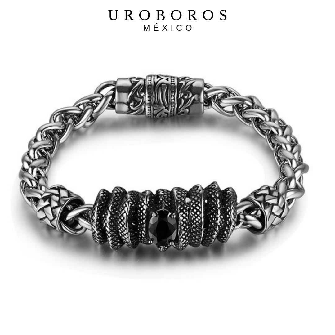 Uroboros Snake Steel Bracelet