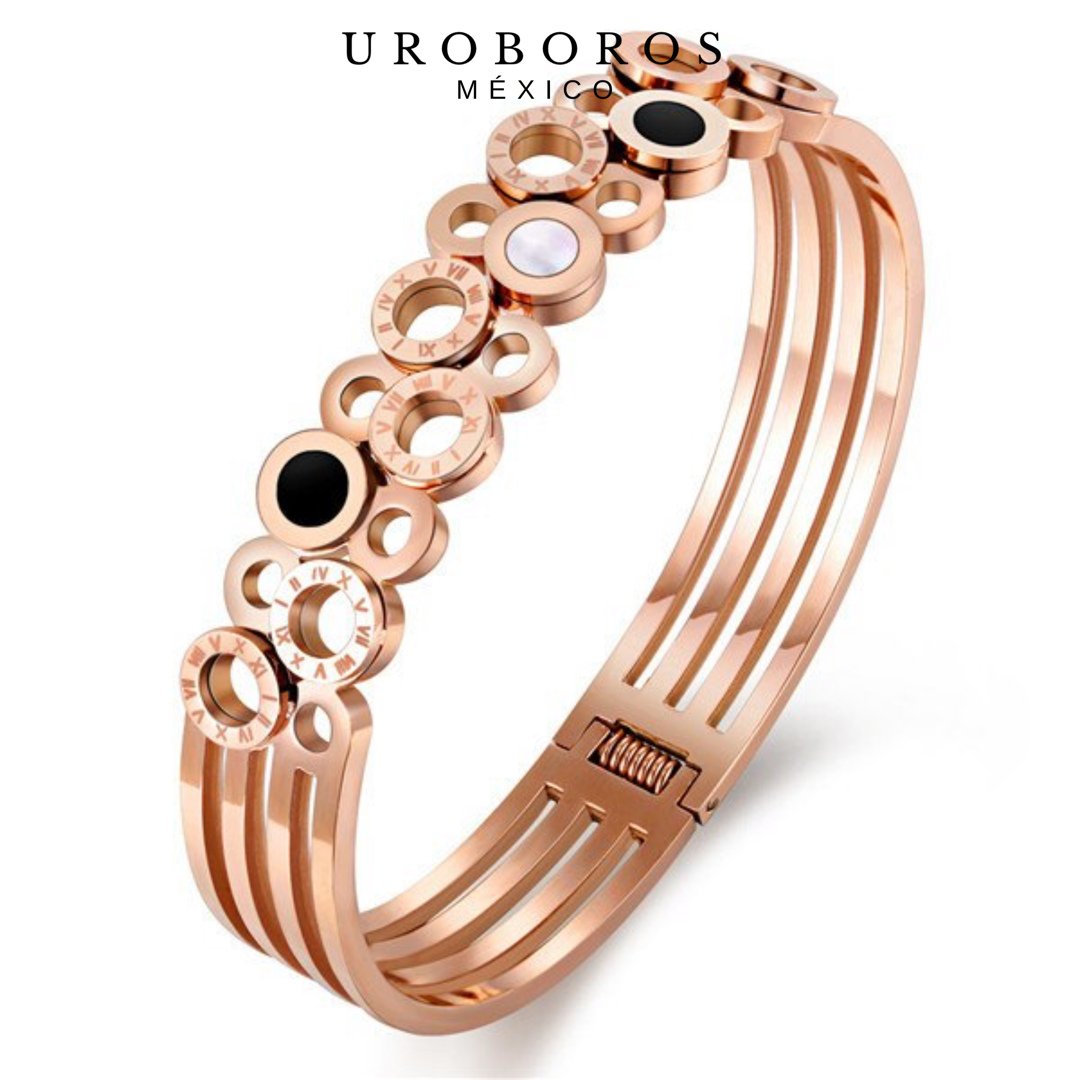 Roman Rose Gold Bangle
