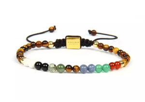 7 Chakra Micro Beads Tiger Eye Bracelet