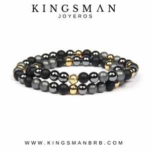 Delhi Black and Gold Bracelet