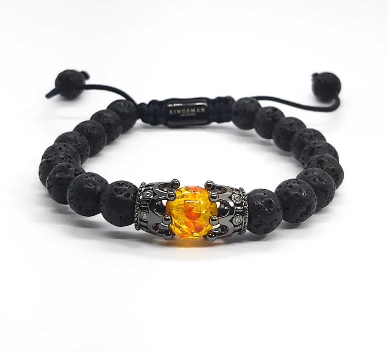 Amber Pair For Couple Distance Bracelet