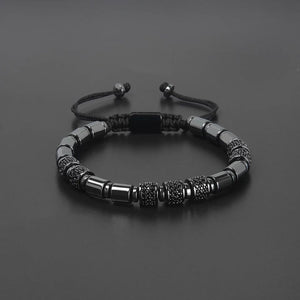 Hematite and Black CZ Eleanor Bracelet