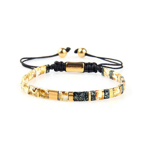 Citrine Quartz & Howlite Tila beads Bracelet