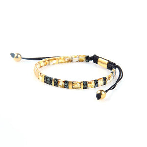 Citrine Quartz & Howlite Tila beads Bracelet