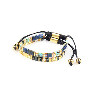 Citrine Quartz & Howlite Tila beads Bracelet