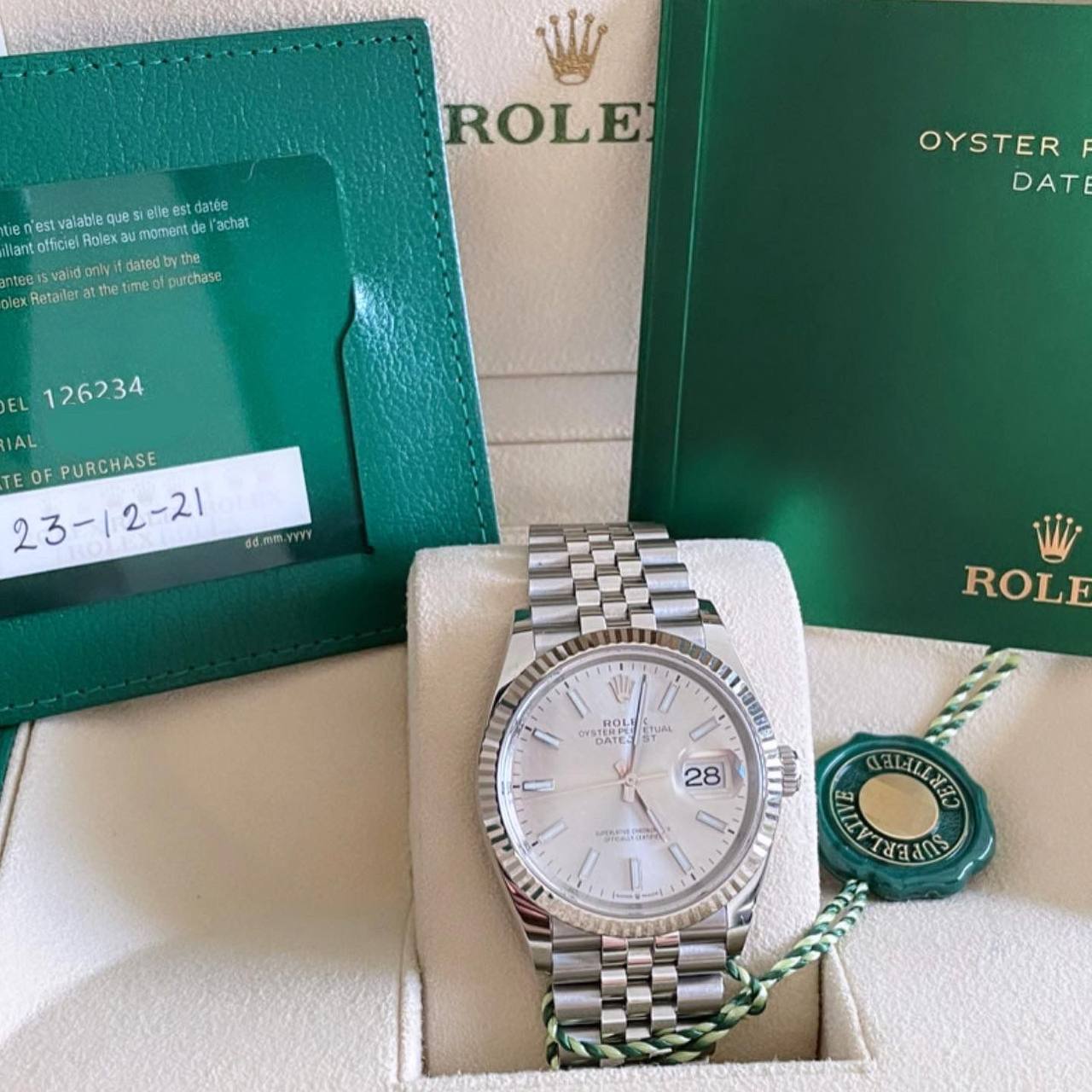 Rolex Datejust Jubilee 36mm Dial Gris