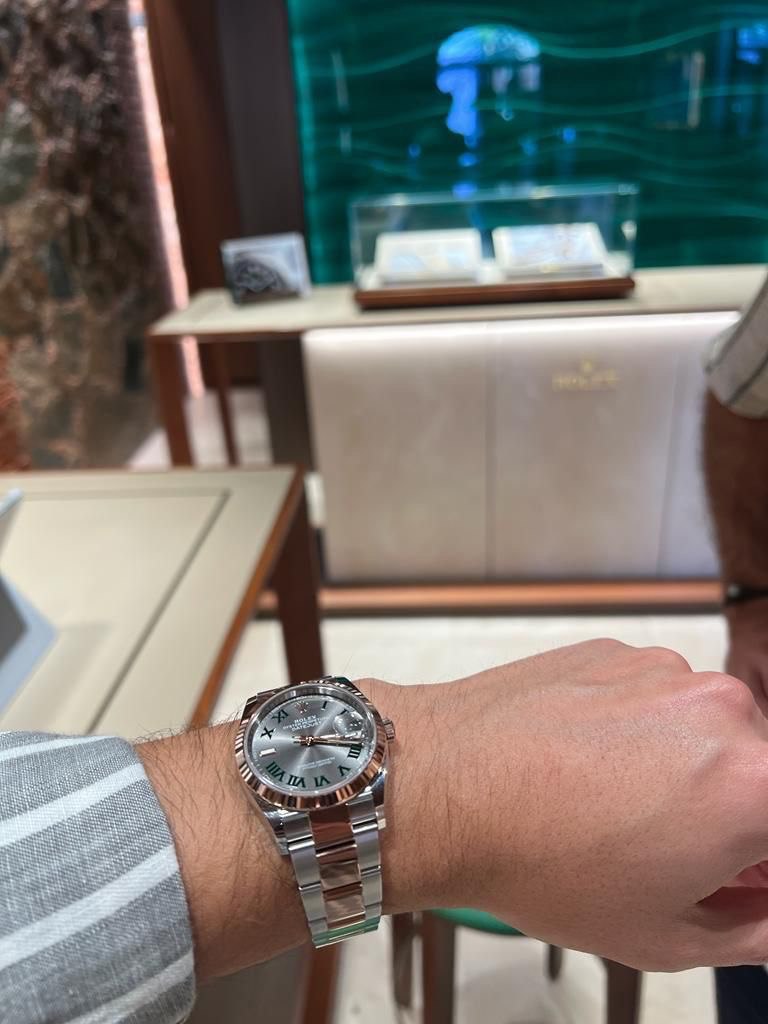 Rolex Datejust Oystersteel y oro rosa  36mm Dial Gris