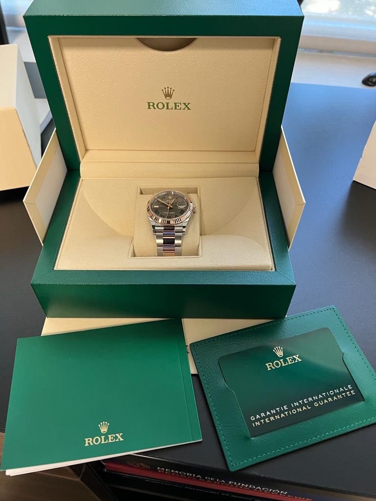 Rolex Datejust Oystersteel y oro rosa  36mm Dial Gris